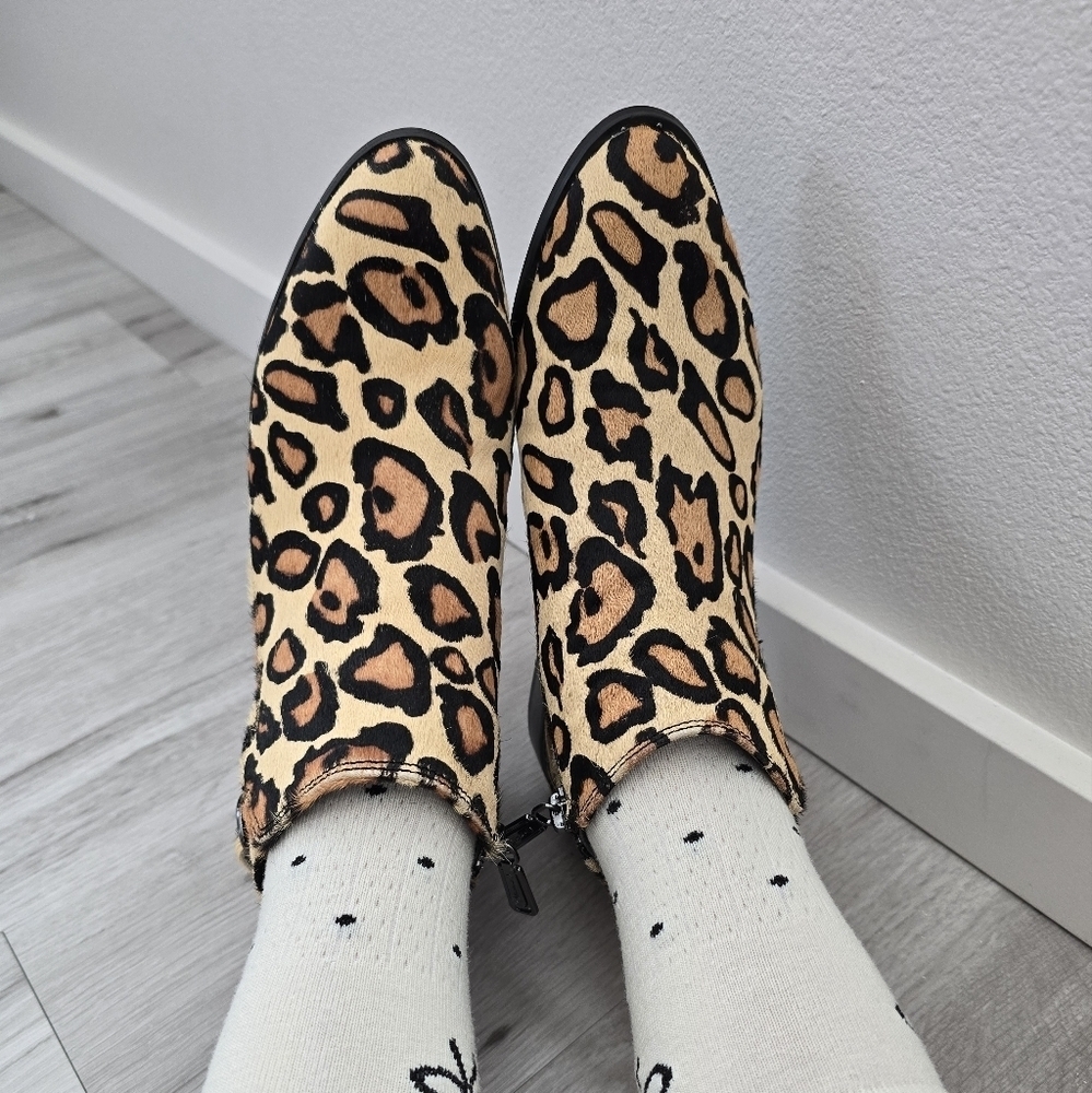 Blondo | Maximalist Leopard Print Pony Hair Water… - image 4